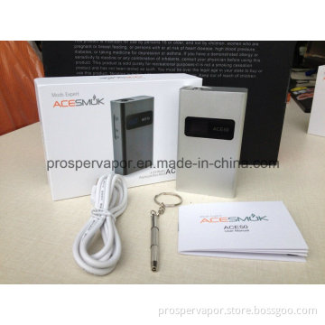 2014 Newest E Cigarette Mechanical Box Mod Ace50 50W Mod Huge Vapor Clone Mechanical Mod